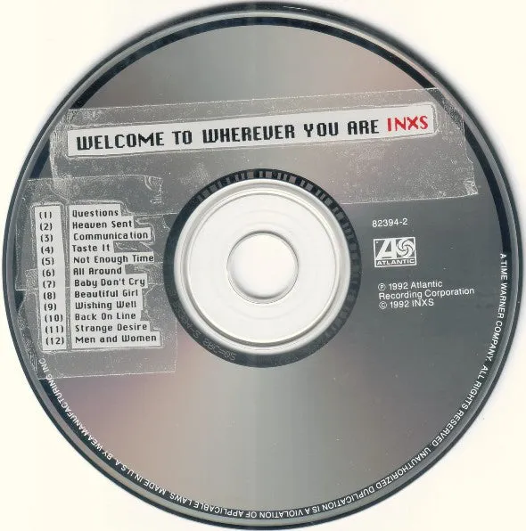 INXS Welcome To Wherever You Are cd album eco-pack USA
