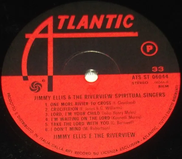 Jimmy Ellis Riverview Spiritual Singers vinile LP gospel 1969