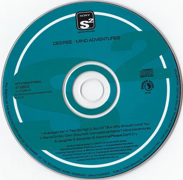 Des’ree Mind Adventures CD album neo soul