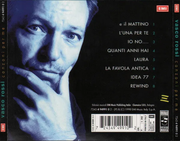 Vasco Rossi Canzoni Per Me CD album NM pop rock