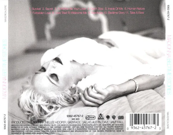 Madonna Bedtime Stories CD album usato VG+
