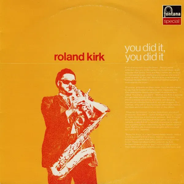 Roland Kirk You Did It You Did It LP vinile 1976