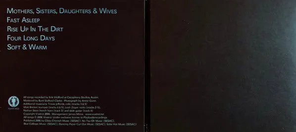 Voxtrot Mothers Sisters Daughters & Wives CD EP 2006