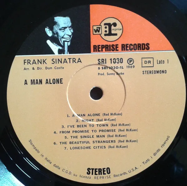 Frank Sinatra A Man Alone vinile LP vocal