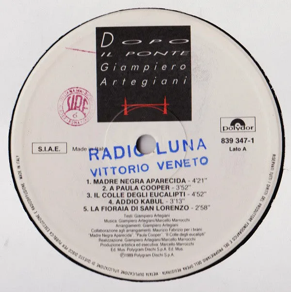 Giampiero Artegiani Dopo Il Ponte vinile LP pop