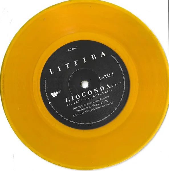Litfiba Gioconda 7" arancione numerato RSD 2026