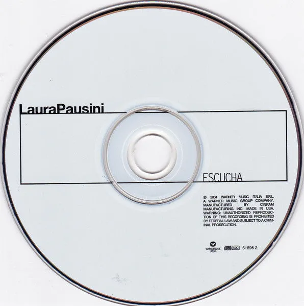 Laura Pausini Escucha CD album versione spagnola VG+