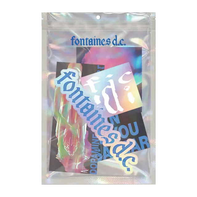 Fontaines D.C. Dopamine Chamber sticker pack 5 pezzi