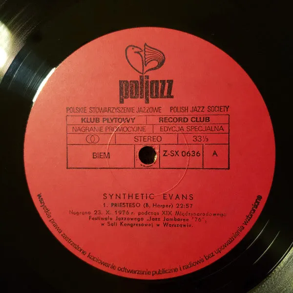 Gil Evans Synthetic Evans LP rosso jazz live