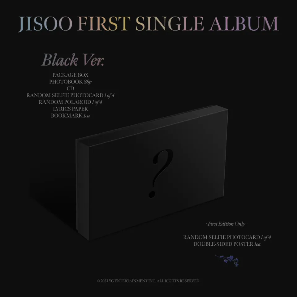 Jisoo Me CD box set Black K-pop photobook