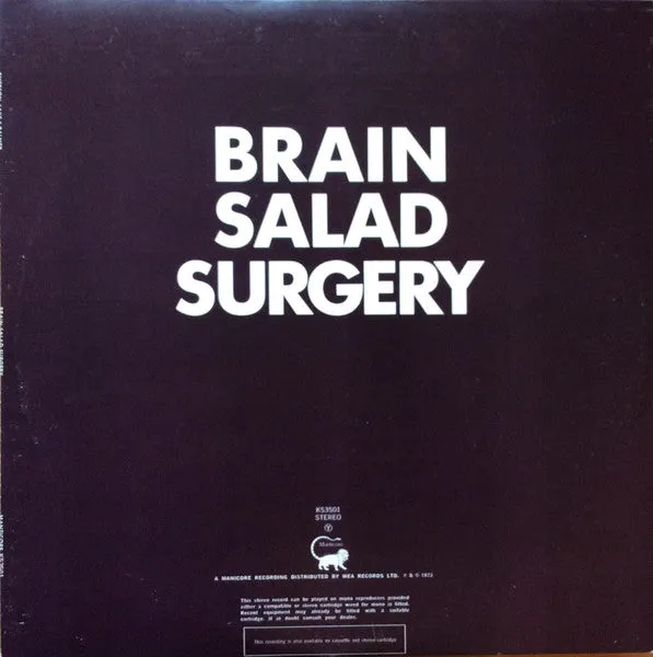 Emerson Lake Palmer Brain Salad Surgery vinile LP apribile