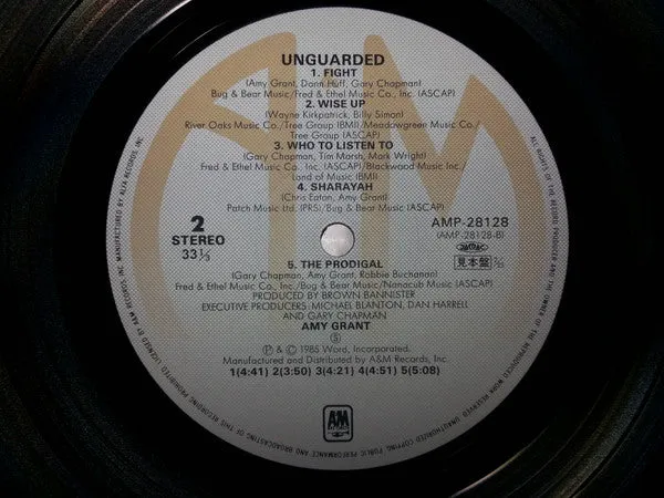 Amy Grant Unguarded LP promo Giappone soft rock