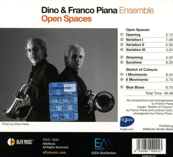 Dino & Franco Piana Ensemble Open Spaces CD album jazz mint