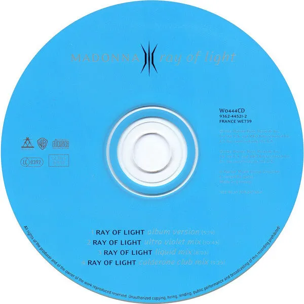 Madonna Ray Of Light CD maxi Mint progressive house