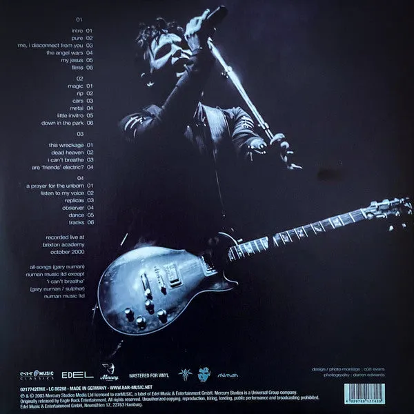 Gary Numan Scarred 2xLP bianco live edizione limitata