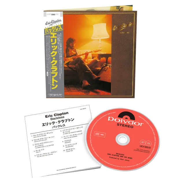 Eric Clapton Backless CD SHM-CD giapponese booklet
