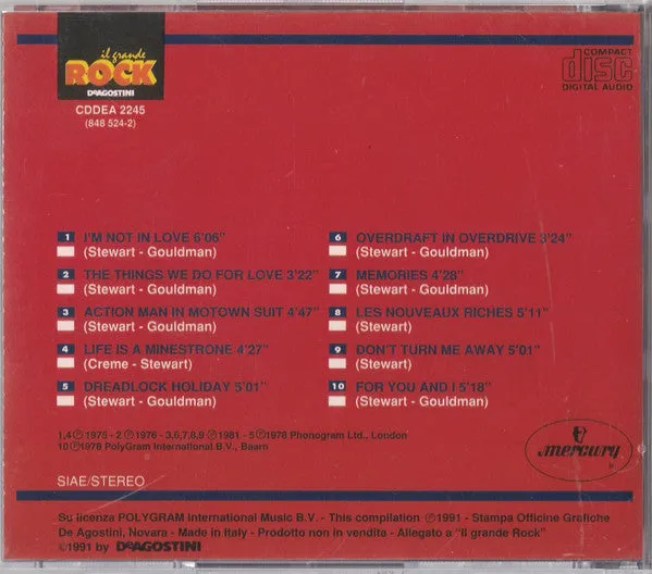 10cc CD compilation art rock De Agostini 1991