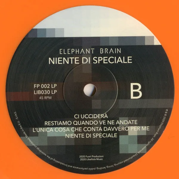 Elephant Brain Niente Di Speciale LP arancione limitato