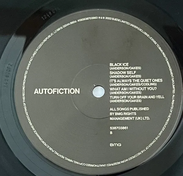 Suede Autofiction LP vinile nero 180g alternative rock