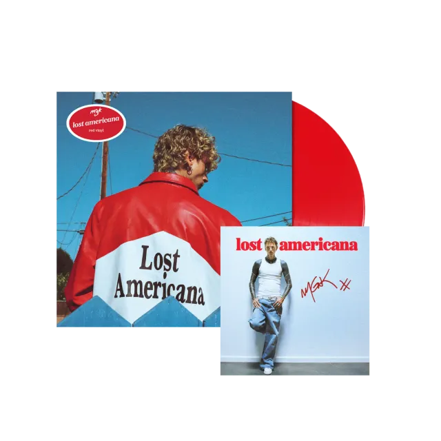 mgk Lost Americana vinile LP rosso mattone + card firmata