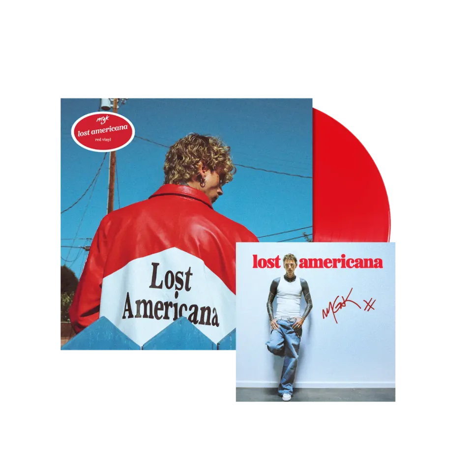 mgk Lost Americana vinile LP rosso mattone + card firmata