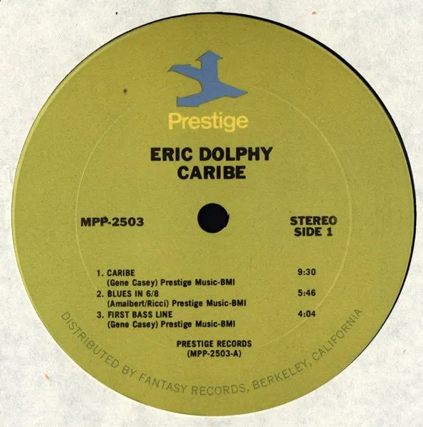 Eric Dolphy Caribé LP vinile ristampa latin jazz