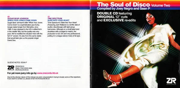 Joey Negro Sean P. Soul Of Disco Vol.2 doppio CD funk
