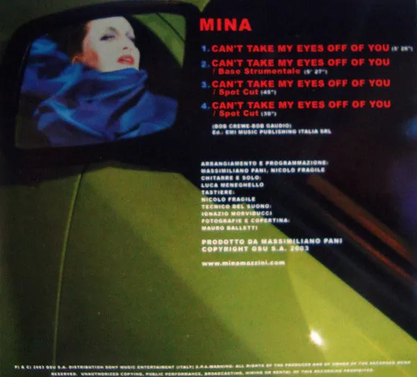 Mina Don’t Call Me Baby CD singolo VG+