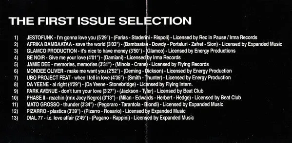 Various First Issue Selection CD compilation deep house