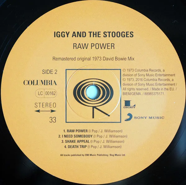 The Stooges Raw Power 2LP Special Edition 180g nuova