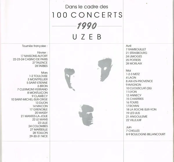 Uzeb Club vinile LP VG+ pressaggio Francia 1989