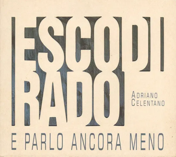 Adriano Celentano Esco Di Rado CD album digipak blu