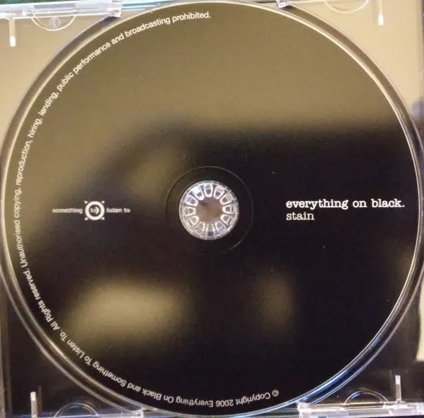 Everything On Black Stain CD usato VG+ indie rock