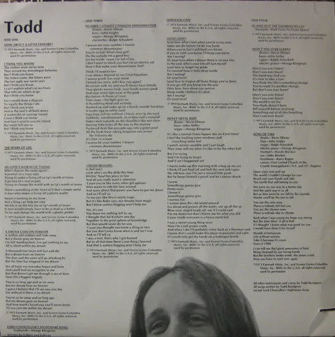 Todd Rundgren Todd Vinile 2LP ristampa remaster