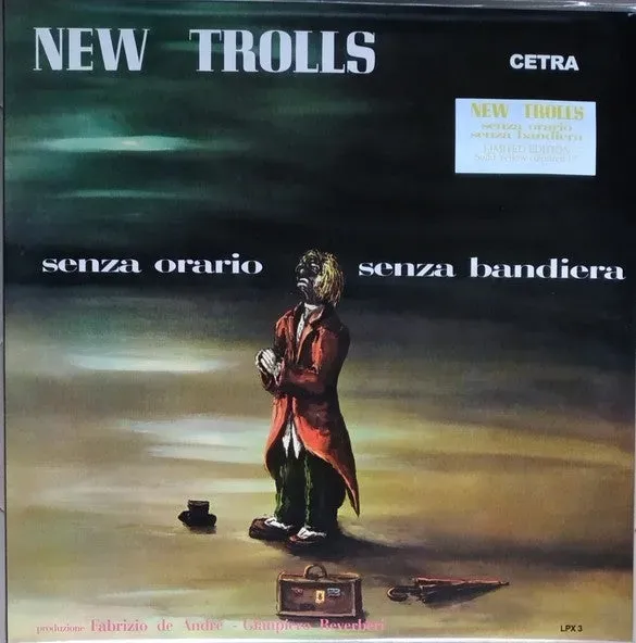 New Trolls Senza Orario Senza Bandiera LP giallo mono