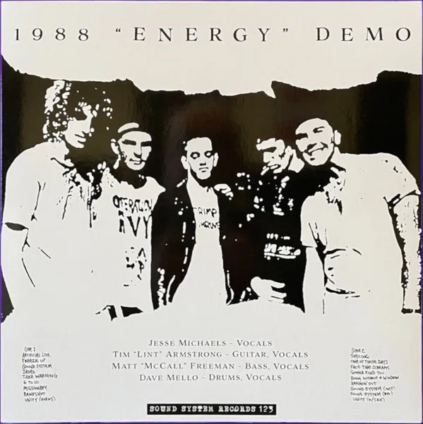 Operation Ivy Energy Demo LP non ufficiale punk ska