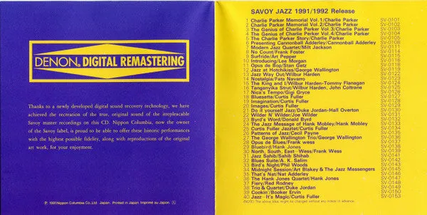 Fats Navarro Nostalgia CD compilation mono bop
