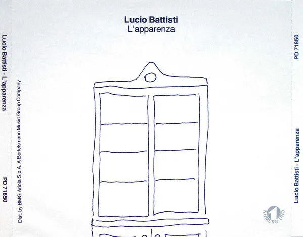 Lucio Battisti L'Apparenza CD album 1988
