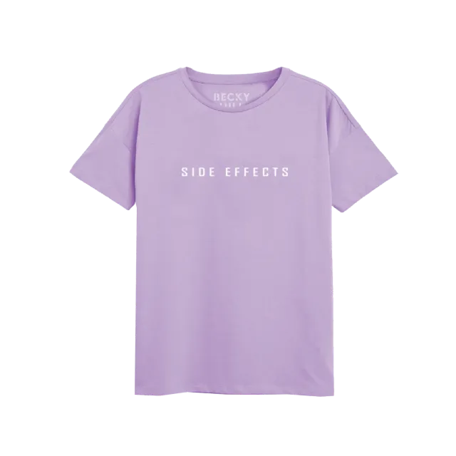 Becky Hill Side Effects t-shirt lilla stampa frontale