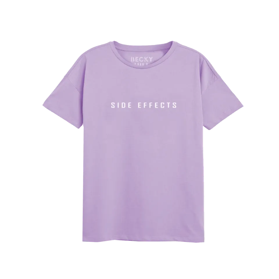 Becky Hill Side Effects t-shirt lilla stampa frontale