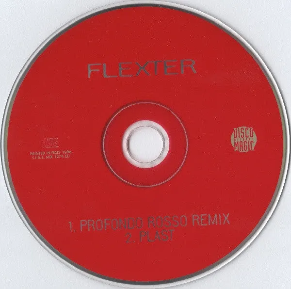 Flexter Profondo Rosso CD singolo trance 1996