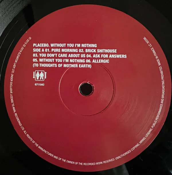 Placebo Without You I'm Nothing LP vinile rimasterizzato M