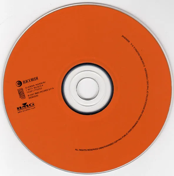 Gianna Nannini CD compilation pop rock LTD
