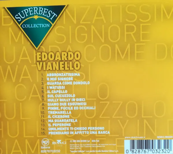Edoardo Vianello Superbest Collection CD compilation 2005