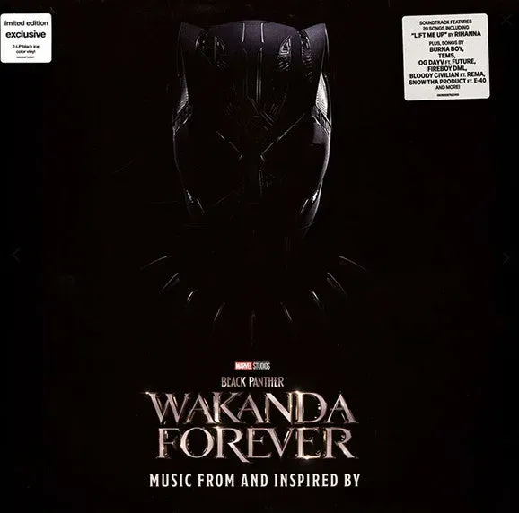 Black Panther Wakanda Forever 2LP vinile black ice 2023