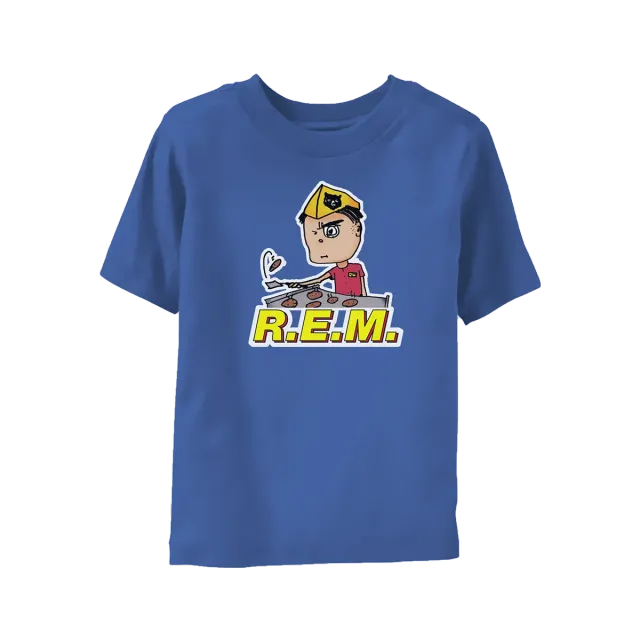 R.E.M. McJob Youth Tee t-shirt blu royal ragazzo