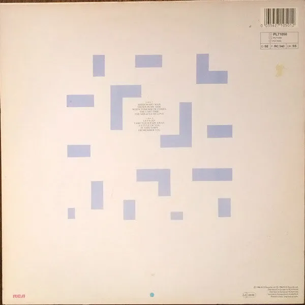 Eurythmics Revenge vinile LP edizione italiana synth-pop VG
