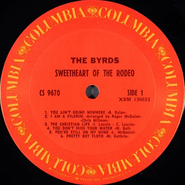 Byrds Sweetheart of the Rodeo LP country rock ristampa NM