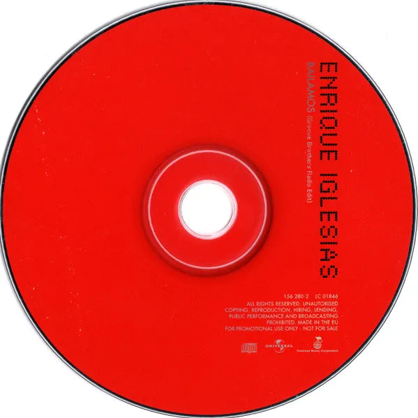 Enrique Iglesias Bailamos CD singolo promo house