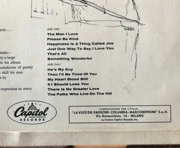 Peggy Lee The Man I Love vinile LP vocal usato